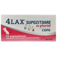 Глицерин суппозитории д/детей 4LAX 1250мг/1,25г №12 суппозит ректальные (Глицерол)